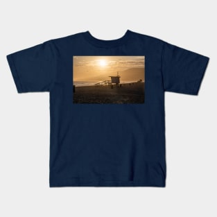 Beautiful Zuma Beach sunset, Malibu Kids T-Shirt